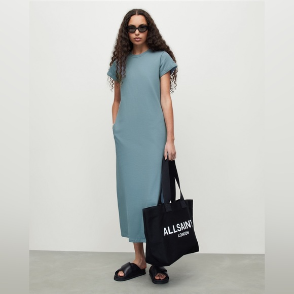 All Saints Teal Maxi Dress - Picture 1 of 11